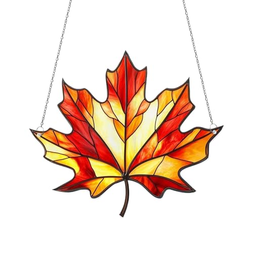 Ornament flach aus Acryl – Schild Herbst Thanksgiving Light Sensor Ahornblätter flach zum Aufhängen | für Wohnzimmer Schlafzimmer Esszimmer Wohnheim Ornament flach aus Acryl – Schild Herbst Thanksgiving Light Sensor Ahornblätter flach zum Aufhängen | für Wohnzimmer Schlafzimmer Esszimmer Wohnheim von Générique