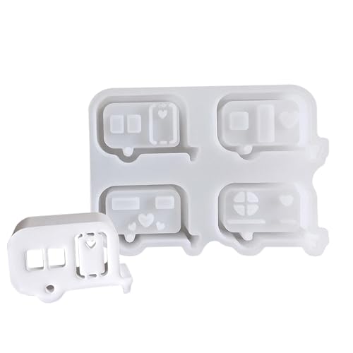 Ostern Kerzenhalter Silikonform, Oster-Kerzenhalter Form Bus Form - tropfender Gips sinkende Busformen - Osterdekoration zur Herstellung von Epoxidharzformen für die C von Générique