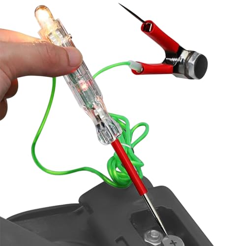 PEN Circuit Test – LED-Spannungstester – elektrische Sonde 6 V-24 V mit Licht, Alligator-Clip, Bohrwerkzeug für Auto, LKW, Motorrad, , Sicherungen, Diagnose PEN Circuit Test – LED-Spannungstester – elektrische Sonde 6 V-24 V mit Licht, Alligator-Clip, Bohrwerkzeug für Auto, LKW, Motorrad, , Sicherungen, Diagnose von Générique