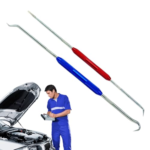 PROFESSIONELLE AUSZIEHWERKZEUGE - 2-teiliges Set zur Entfernung von Dichtungen, Schabern und O-Ringen | Handwerkzeuge fürs Auto, präziser Dichtungssatz bzw von Générique