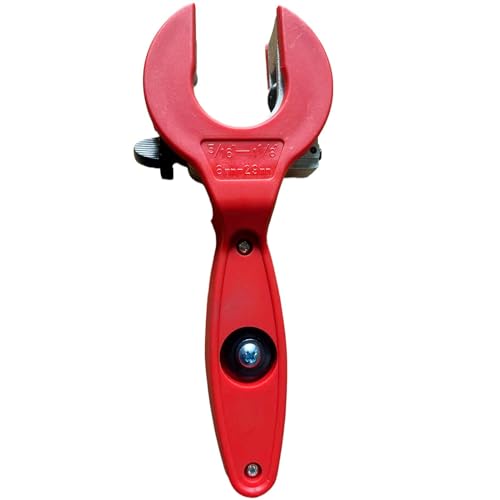 PVC-Rohrschneidewerkzeug – Rohrschneider aus Kunststoff | Rohrschneider mit Ratsche aus Legierung, Rohrschere aus hochwertigem Kunststoff, kompakter Hart-PVC-Rohrschneider, 1/4 bis 7/8 Zoll, Schere von Générique
