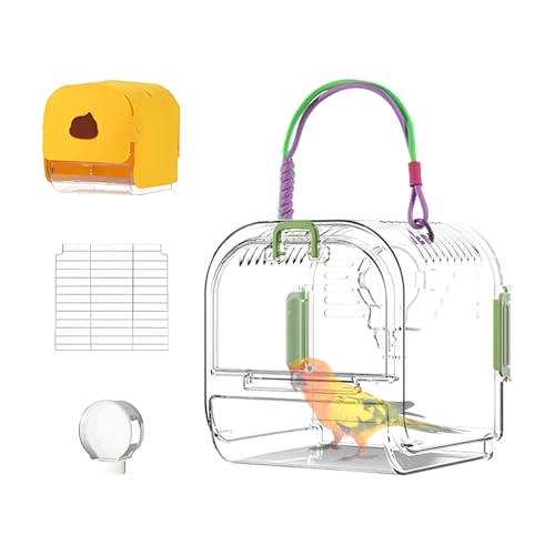 Parakeet Vogelkäfig – tragbarer Reisevogelkäfig | Faltbarer Vogelkäfig mit atmungsaktivem Raumteiler | Parakeet mit leicht zu reinigendem Reißverschluss für Cockatiels Lovebirds Budgies Parakeet Vogelkäfig – tragbarer Reisevogelkäfig | Faltbarer Vogelkäfig mit atmungsaktivem Raumteiler | Parakeet mit leicht zu reinigendem Reißverschluss für Cockatiels Lovebirds Budgies von Générique