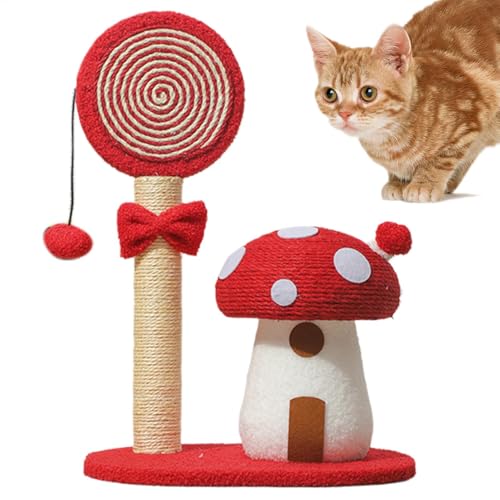 Pilz-Katzen-Kletterturm, Post-Post-Pilz-Kratz-Katze, interaktives Spielzeug Cat Tree, Kratzbaum für den Innenbereich, stabile Streifen, multifunktional, stabil Pilz-Katzen-Kletterturm, Post-Post-Pilz-Kratz-Katze, interaktives Spielzeug Cat Tree, Kratzbaum für den Innenbereich, stabile Streifen, multifunktional, stabil von Générique