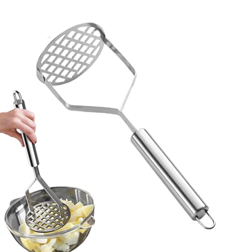 Potato Ricer – Potato Masher | Food Masher For Smooth Puree, Manual Heavy-Duty Stainless Steel Kitchen Gadget Utensil for Mashed Beans, Vegetables & Obst von Générique