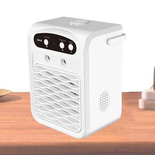 Raumklimaanlage – Ventilator Luftkühler 3 Geschwindigkeitsstufen tragbar mit Beleuchtung – Verdunstungskühler Kabelloser Lautsprecher mit Luftbefeuchter Wassertank 1 l für Reisen Zelte B Raumklimaanlage – Ventilator Luftkühler 3 Geschwindigkeitsstufen tragbar mit Beleuchtung – Verdunstungskühler Kabelloser Lautsprecher mit Luftbefeuchter Wassertank 1 l für Reisen Zelte B von Générique