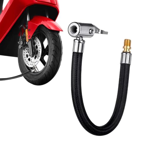 Reifeninflator – Ersatz für Reifenluftaufpumpen | Verlängerungsrohr des Reifeninflators | Schlauchadapter des Inflators | Zubehör zur Wartung des Motorrads für V von Générique