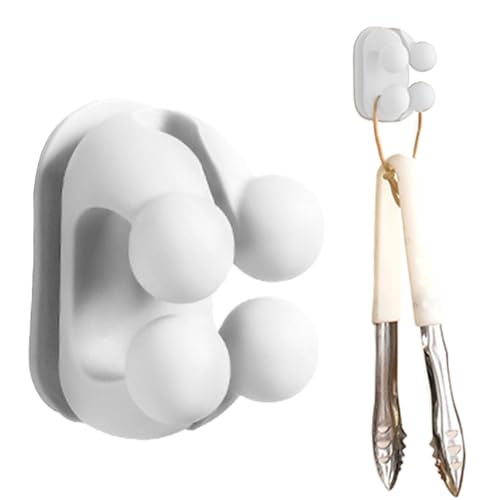 Reis-Scoop-Clip-Halterung – Reispaltenhalter | Wandlöffelhaken | Kochlöffelaufbewahrung | Wand-Küchenutensilienhalter für Herde, F Reis-Scoop-Clip-Halterung – Reispaltenhalter | Wandlöffelhaken | Kochlöffelaufbewahrung | Wand-Küchenutensilienhalter für Herde, F von Générique
