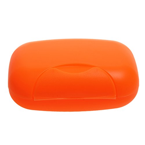 Reise-Seifendose aus Kunststoff, tragbar, leicht, wasserdicht – Orange von Générique