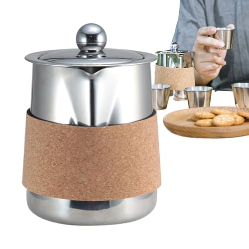 Reise-Tee-Set – Tee-Set mit Tragetasche | Kung Fu Teeset mit Sieb | Edelstahl-Wasserkocher mit Tassen und Taschen in Unterteilung, Werkzeug-Set von Générique