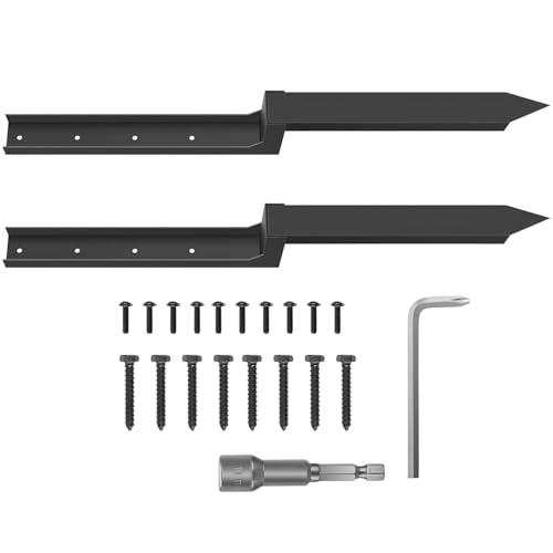 Reparatur-Set für Zaunpfosten – gemahlene Erdspieße für Zaunanker aus Stahl | Spike zur Reparatur von Zaunpfosten | Ersatz von schweren Metallen und dicken Spitzen schnell Reparatur-Set für Zaunpfosten – gemahlene Erdspieße für Zaunanker aus Stahl | Spike zur Reparatur von Zaunpfosten | Ersatz von schweren Metallen und dicken Spitzen schnell von Générique