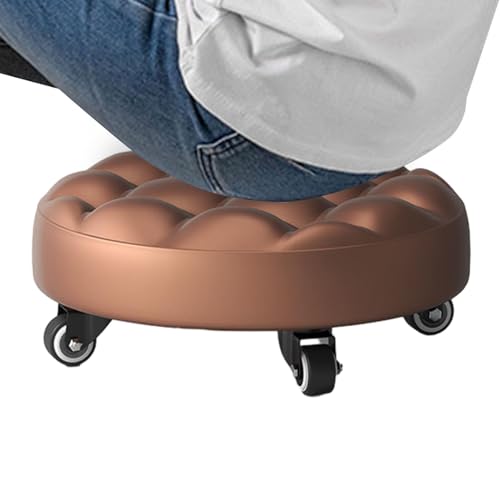 Rollbarer Bodensitz – Arbeitshocker mit niedrigem Profil, tragbarer Bodenstuhl | Rollhocker aus PU-Leder, verstellbare Bodenrolle, vielseitiger Bodenstuhl für die Reinigung zu Hause, Picknick Rollbarer Bodensitz – Arbeitshocker mit niedrigem Profil, tragbarer Bodenstuhl | Rollhocker aus PU-Leder, verstellbare Bodenrolle, vielseitiger Bodenstuhl für die Reinigung zu Hause, Picknick von Générique