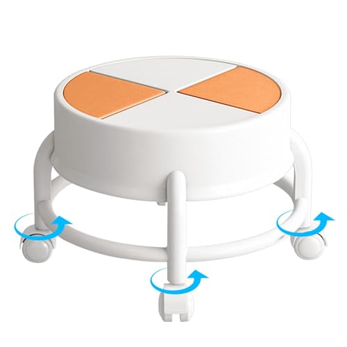 Rollstuhl - Rollhocker | niedriger Rollstuhl | 360° Rollstuhl niedrig | Drehhocker mit Rollen, Drehstuhl niedrige Höhe | Kompakter Rollstuhl Rollstuhl - Rollhocker | niedriger Rollstuhl | 360° Rollstuhl niedrig | Drehhocker mit Rollen, Drehstuhl niedrige Höhe | Kompakter Rollstuhl von Générique