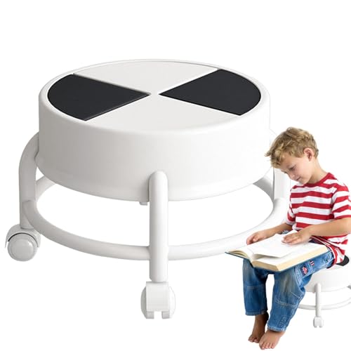 Rollstuhl - Rollhocker | niedriger Rollstuhl | 360° Rollstuhl niedrig | Drehhocker mit Rollen, Drehstuhl niedrige Höhe | Kompakter Rollstuhl Rollstuhl - Rollhocker | niedriger Rollstuhl | 360° Rollstuhl niedrig | Drehhocker mit Rollen, Drehstuhl niedrige Höhe | Kompakter Rollstuhl von Générique