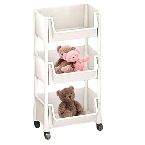 Rollwagen – Rollwagen aus Holz, verstellbar, kompakte Handwerksanzeige | Tragbarer Projektpullover, Rollplattform in Kindergröße, leichte Spielaktivität, Sto-Ausrüstung von Générique