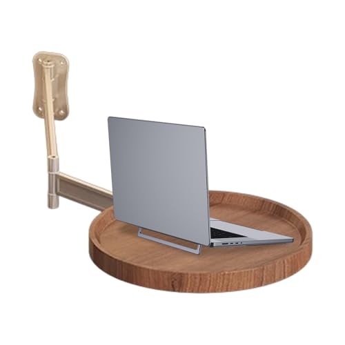 Runder Wandtisch – Kompakter Schreibtisch, schwebender Wand-Korrekturtisch | 180° drehbare Pubtische für kleine Räume, funktionaler Arbeitsbereich für die Kaffeeecke oder den St von Générique