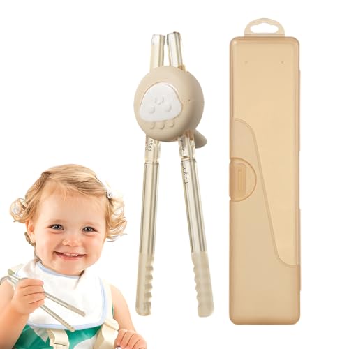 Safe Beginner Kids Chopsticks, Adjustable and Dishwasher Safe Training Tool for Children Aged 1+, Easy-to-Use Food Holding Chopsticks for Early Learning and Dining Practice von Générique