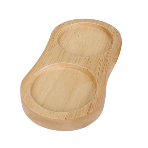 Salz- und Pfeffermühle-Tablett – Salz- und Pfefferständer aus Holz, Salz- und Pfeffertablett mit Gitter | Salz- und Salzbehälter, leichtes Tablett für Pfeffermühlen, Theken von Générique