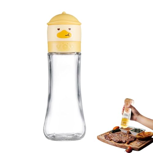 Salz- und Pfeffermühle für die Küche – Pfeffermühle Flasche 180 ml/200 ml | Manuelle Pfeffermühle gelbe Ente mit verstellbarer Größe | Tragbare Salzmühle für Gewürze, Meersalz von Générique