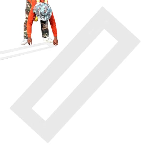 Schablone für Parkplatzlinie, Silikon, faltbar, gerader Pavillon mit geradem Band, 22,5 x 29,5 cm, Parkstreifen, gerade Schablone aus Silikon für Straßenmarkierung, Straßenmarkierungen, Einfahrten Schablone für Parkplatzlinie, Silikon, faltbar, gerader Pavillon mit geradem Band, 22,5 x 29,5 cm, Parkstreifen, gerade Schablone aus Silikon für Straßenmarkierung, Straßenmarkierungen, Einfahrten von Générique