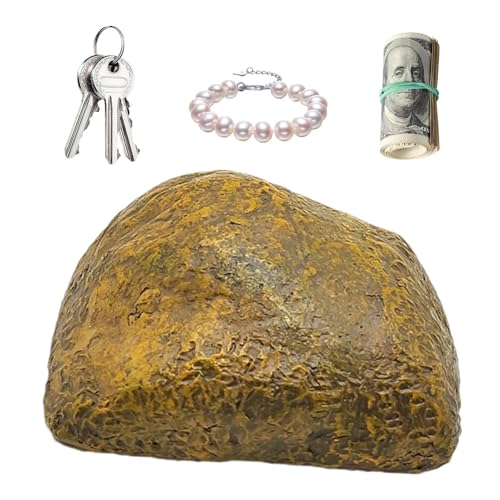 Schlüsselkasten aus Stein – Schlüsselabdeckung außen, gefälschte Schlüsselsteine | wetterfeste Aufbewahrungsbox aus Kunstharz Key Stone, dekorative Statue wasserdicht, Ersatz-Schlüsselabdeckung Schlüsselkasten aus Stein – Schlüsselabdeckung außen, gefälschte Schlüsselsteine | wetterfeste Aufbewahrungsbox aus Kunstharz Key Stone, dekorative Statue wasserdicht, Ersatz-Schlüsselabdeckung von Générique