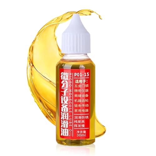 Schmiermittel für Metallteile – Rostschutzmittel für Uhren und Mechanismen | Flasche 30 ml kompakt – Multifunktionsöl für Ketten, Fensterbahnen und Laufbandriemen von Générique