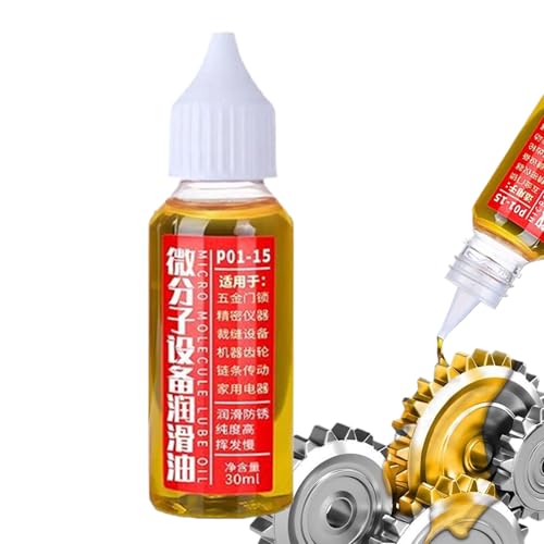 Schmieröl für Schlösser | Langzeit-Schmiermittel für Schiebetüren – Multifunktionsöl 30 ml für Ketten, Schmierung von Fensterschienen und Laufbändern Schmieröl für Schlösser | Langzeit-Schmiermittel für Schiebetüren – Multifunktionsöl 30 ml für Ketten, Schmierung von Fensterschienen und Laufbändern von Générique