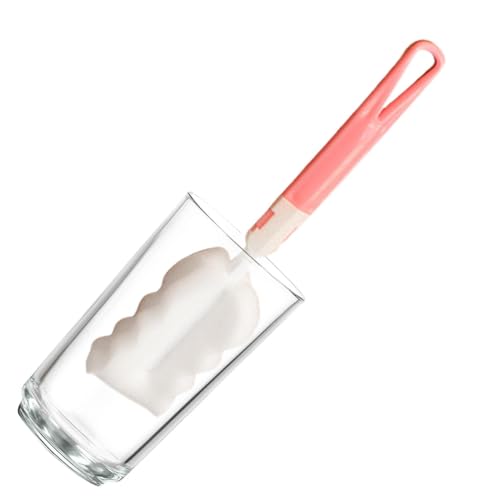Schwamm-Reinigungsbürste – Reinigungsbürste für Tassen | Reinigungsmittel für Wasserflaschen mit Griff | Ergonomische Scheuerbürste für Wasserflaschen, zum Reinigen von Brustwarzen, von Générique