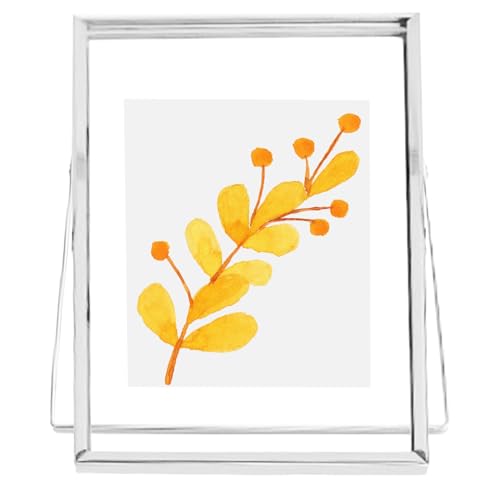 Schwebender Bilderrahmen – schwebender Rahmen in Gold | 8 Zoll (20,3 cm) aus Metall | Tischfototafel | moderne Innendekoration für Festival, Haus, Schlafzimmer oder Deko von Générique
