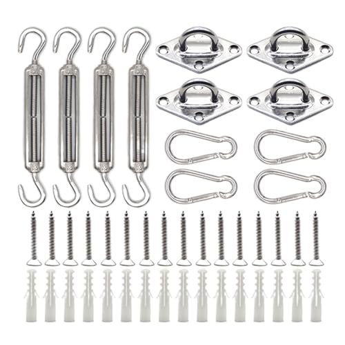 Shade Sail Hardware Kit – Horde Shadge Sail Hardware | Verstellbare Drehschnalle | Befestigung von Zubehör für Pergola – Markesen – Baldachin Installation im Freien Shade Sail Hardware Kit – Horde Shadge Sail Hardware | Verstellbare Drehschnalle | Befestigung von Zubehör für Pergola – Markesen – Baldachin Installation im Freien von Générique