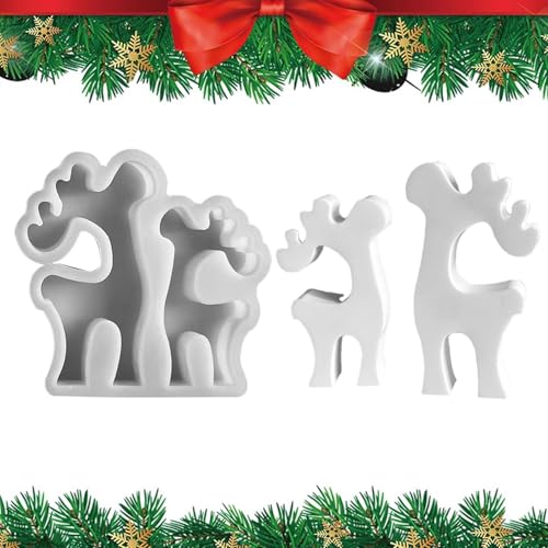 Silikon Backformen Weihnachten Hirsch Weihnachten Rentier Form | Große und kleine Rentier Silikonform | Tierform für Nachttisch, Esszimmer Silikon Backformen Weihnachten Hirsch Weihnachten Rentier Form | Große und kleine Rentier Silikonform | Tierform für Nachttisch, Esszimmer von Générique