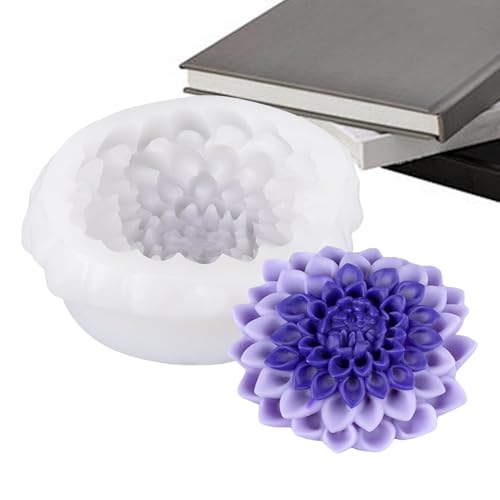 Silikonformen Blumen | Blumenformen für handgefertigte Seifen - Wiederverwendbare hitzebeständige Silikonformen für dekorative Kerzen und Seifen von Générique