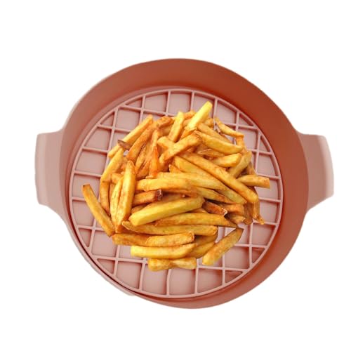 Silikonfutter für Luftfritteusenkorb, Silikonfutter für Luftfritteuse | Antihaft-Luftfritteusen-Tablett | Mehrzweck-Luftfritteuse, Silikonfutter, Korb aus Silikon von Générique