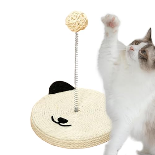 Sisal Cat Scratcher – Kitten Scratcher | Interactive Sisal Cat Head Shape Stick, Built-in Gell Mental Physical Exercise Toy Home Furniture Protector for Walls Sisal Cat Scratcher – Kitten Scratcher | Interactive Sisal Cat Head Shape Stick, Built-in Gell Mental Physical Exercise Toy Home Furniture Protector for Walls von Générique