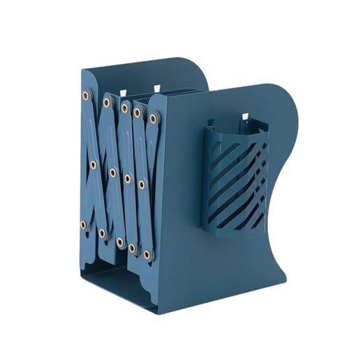 Small Desk Bookshelf – Bücherregal aus Metall, ausziehbar, kompakter Schreibtisch-Organizer | Teleskop-Buch-Plattform-Organizer mit integriertem Stifthalter für Studium und Verwendung zu Hause von Générique