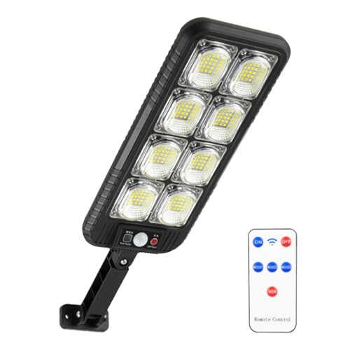 Solarbetriebene Stehleuchte, LED – Solarleuchte für den Garten, LED, verbessert, Sicherheitsscheinwerfer mit Bewegungssensor, Weitwinkel, Parklicht von der Dämmerung bis zum Morgengrauen von Générique