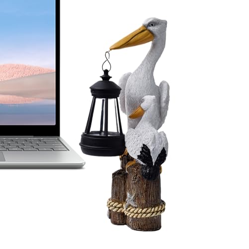 Solarleuchten für Garten, Tierskulptur für Einfahrt – Rasenskulptur in Vogelform für Terrasse, Hinterhof von Générique
