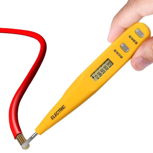 Spannungsprüfer, Schraubendreher, Stromprüfer – Spannungsmesser, hohe Empfindlichkeit, mit doppelter Funktion, Erkennung von Drähten unter Spannung zur Überprüfung von Stromkreisen Spannungsprüfer, Schraubendreher, Stromprüfer – Spannungsmesser, hohe Empfindlichkeit, mit doppelter Funktion, Erkennung von Drähten unter Spannung zur Überprüfung von Stromkreisen von Générique