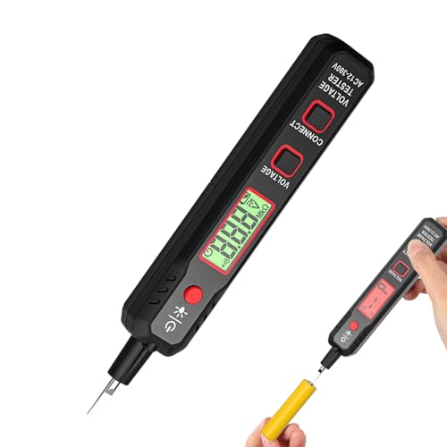 Spannungsprüfer Stift – elektrischer Spannungsprüfer | LCD-Anzeige des Spannungsprüfers AC | Digitales Multimeter, multifunktionales Voltmeter, Stromzähler, Tester Werkzeug Spannungsprüfer Stift – elektrischer Spannungsprüfer | LCD-Anzeige des Spannungsprüfers AC | Digitales Multimeter, multifunktionales Voltmeter, Stromzähler, Tester Werkzeug von Générique