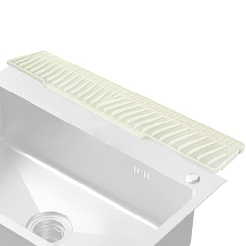 Spülbecken für Wasserspritzer, Küchenspüle, Drainagematte – 22,8 x 4,9 Zoll (66,9 x 10,9 cm), Silikon-Spülbecken, faltbar, für Badezimmer, Bauernhof, VR, verhindert von Générique