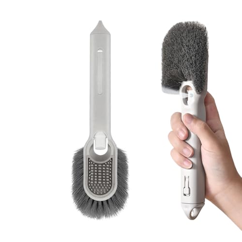Spülbürste mit Seifenspender, Multifunktionsbürste, harte Borsten für intensive Reinigung, Haushaltsreinigungswerkzeuge für Küche, Bad, Dusche, Kühlschrank, Spüle von Générique