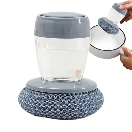 Spülbürste mit Seifenspender – Spülmaschinen-Reiniger mit Seifenspender | Spülbürste für die Küche | Soap Spender für Waschbecken | Druckmechanismus A von Générique