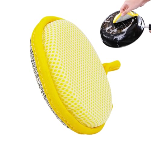 Spülschwamm, doppelseitig, doppelseitig, wasserabsorbierendes Geschirrtuch, kratzfestes Peeling, Küchenreinigungswerkzeug für Geschirr von Générique