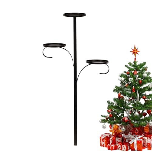 Ständer für Tannenstern, 3 Ebenen – Kerzenständer aus Eisen, Kerzenständer, Weihnachtsmannstück, für Familientreffen, Winterparty, Wohnzimmer, Schlafzimmer von Générique