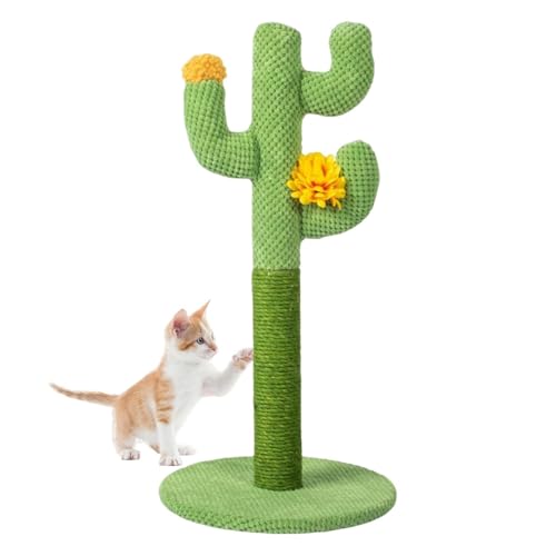 Stratching Posts für Katzen im Innenbereich – Stratch Claw Claw Scratch – mit einigen kleinen gelben Blumen, Cat Scrat mit 3 Kratzpfosten für Katzen und Kätzchen für Erwachsene im Innenbereich von Générique