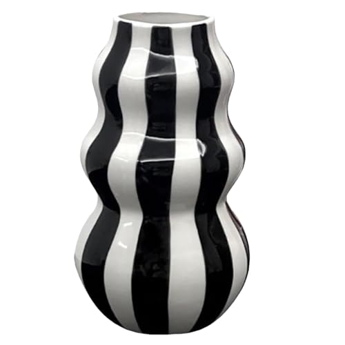 Striped Vase – Dekorative Aesthetic Vase | Durabble Striped Ceramic Flower Container Craft Portable for Farmhouse Decor Apartment Bathroom Kitchen Indoor Room Table Centerpieces Decor Striped Vase – Dekorative Aesthetic Vase | Durabble Striped Ceramic Flower Container Craft Portable for Farmhouse Decor Apartment Bathroom Kitchen Indoor Room Table Centerpieces Decor von Générique