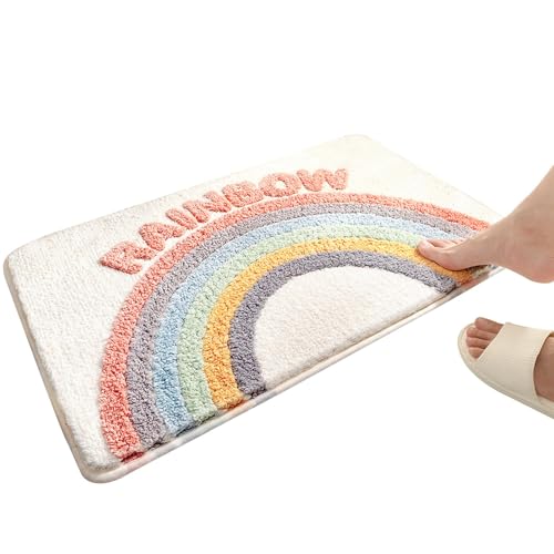 Super saugfähige Badematte, schnell trocknender Badezimmerteppich | saugfähiger rutschfester Duschteppich Arc-en -- Super saugfähiger Badteppich, weich und bequem, Teppich Super saugfähige Badematte, schnell trocknender Badezimmerteppich | saugfähiger rutschfester Duschteppich Arc-en -- Super saugfähiger Badteppich, weich und bequem, Teppich von Générique