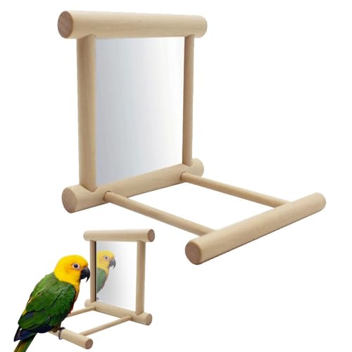 Swing-Spiegel zum Aufhängen des Papageiens – Vogelspiegel mit Swing | Vogelspiegel aus Holz zum Aufhängen | Vogelstange Swing Summing | Vogelschaukel | Wellensittich-Spiegel | Sitzstange Swing-Spiegel zum Aufhängen des Papageiens – Vogelspiegel mit Swing | Vogelspiegel aus Holz zum Aufhängen | Vogelstange Swing Summing | Vogelschaukel | Wellensittich-Spiegel | Sitzstange von Générique
