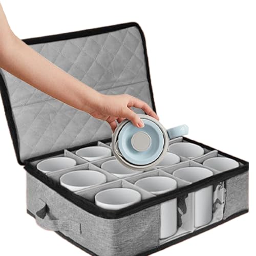 Tassen-Organizer – Teetassen-Organizer mit Trennwänden, Porzellan-Aufbewahrungsbox für | Kaffeetassenbox mit Trennwänden, stapelbare Tassen-Aufbewahrungsbox geteilt Tassen-Organizer – Teetassen-Organizer mit Trennwänden, Porzellan-Aufbewahrungsbox für | Kaffeetassenbox mit Trennwänden, stapelbare Tassen-Aufbewahrungsbox geteilt von Générique