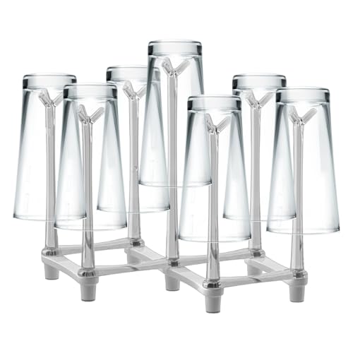 Tassen-Trockengestell – Theken-Glasablage, rutschsicherer Küchenständer-Organizer | Platzsparender Halter für wiederverwendbare Wasserflaschen, Getränkebehälter von Générique