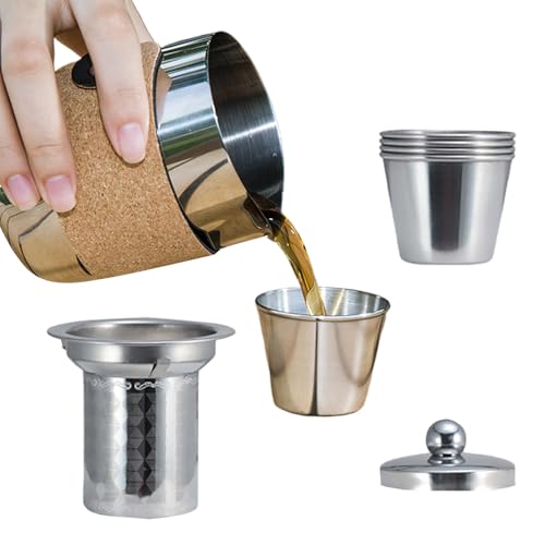 Teebereiter - Teebereiter aus Glas transparent | Teekanne mit Teesieb | Kung Fu Tea Set | Kung Fu Tee-Set mit Sieb | Edelstahl Wasserkocher mit Tassen und Beuteln unterteilt, Set Teebereiter - Teebereiter aus Glas transparent | Teekanne mit Teesieb | Kung Fu Tea Set | Kung Fu Tee-Set mit Sieb | Edelstahl Wasserkocher mit Tassen und Beuteln unterteilt, Set von Générique